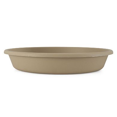 The HC Companies 21 Inch Planter Saucer for Classic Pot Containers, Sandstone