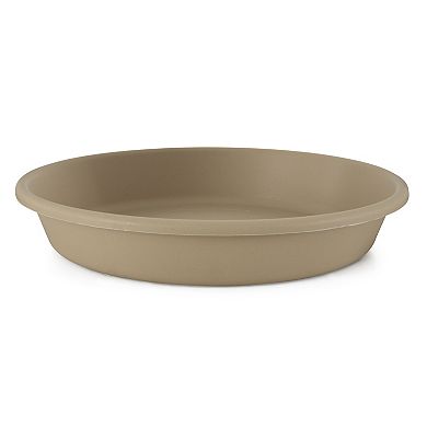 The HC Companies 21 Inch Planter Saucer for Classic Pot Containers, Sandstone