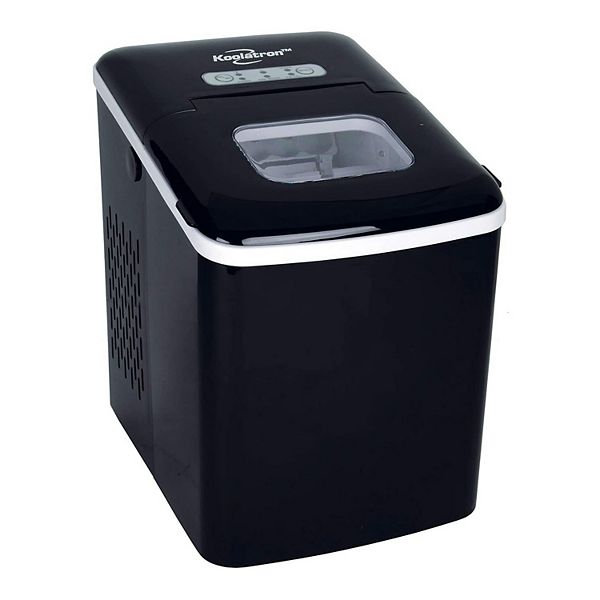 Koolatron Countertop Portable Auto Ice Maker Machine, 26 Pound Capacity, Black