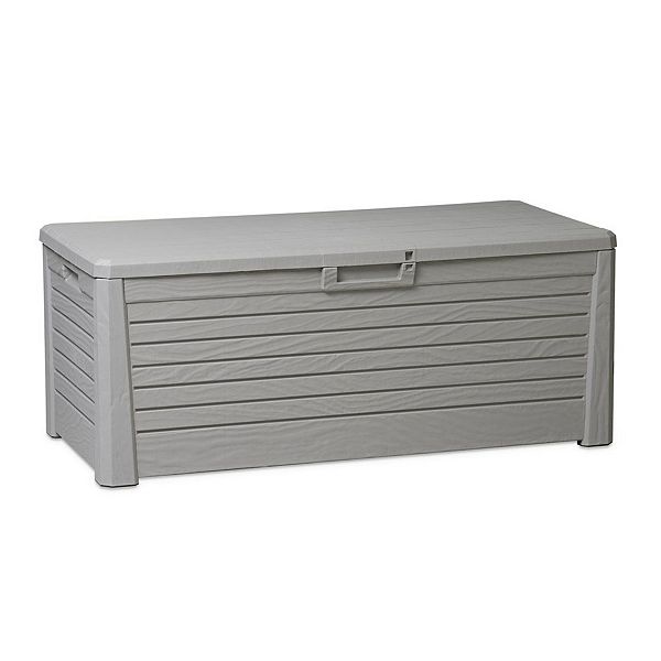 Toomax Florida Outdoor Deck Bin Storage Box Bench Waterproof 145 Gallon
