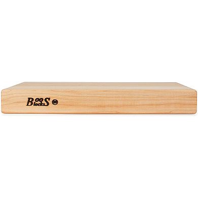 John Boos Reversible 18 Inch Wide Flat Edge Grain Cutting Board, Maple Wood