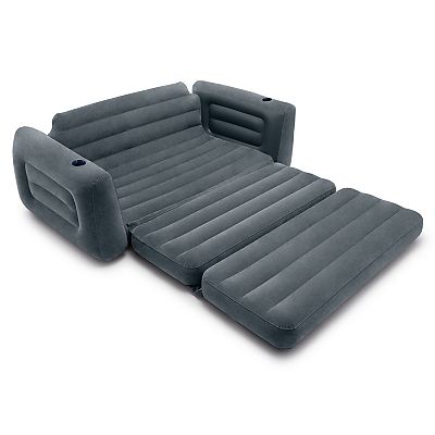 Intex Queen Size Pull Out Sofa Bed Sleep Away Futon Inflatable Couch