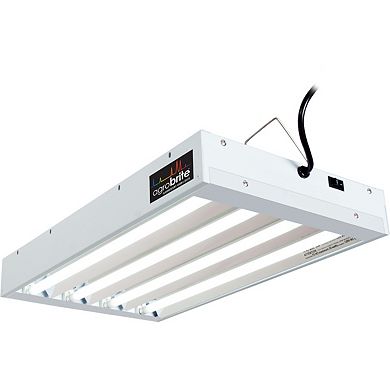 Agrobrite Flt24 4-tube Hydroponic 2' Grow 96w Light Fixture With Bulbs, White