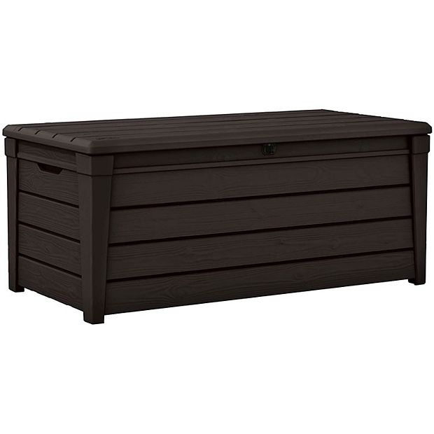 White resin outdoor storage bench hotsell