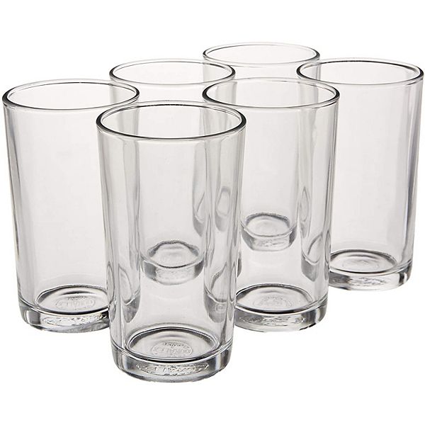 Drinking Glasses Set of 6 - Can Shaped Glass Cups Taster Glasses, 16oz –  Advanced Mixology