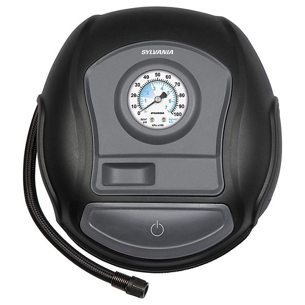 Sylvania Basic Portable Tire Inflator With Auto Stop, Analog Dial Gauge