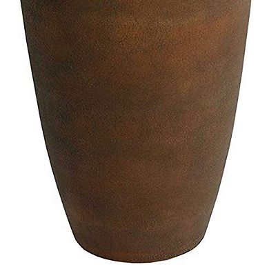 Algreen 43729 Acerra Weather Protected Recycled Composite Vase Planter Pot, Rust