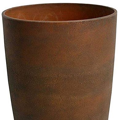 Algreen 43729 Acerra Weather Protected Recycled Composite Vase Planter Pot, Rust