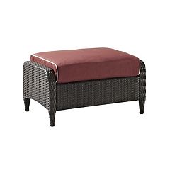 Square Wicker Ottoman