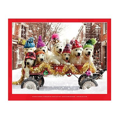 Puppies in a Wagon 500-Piece Jigsaw Puzzle