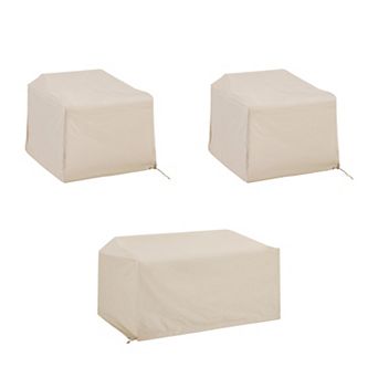 Crosley 3 pc Chairs & Loveseat Furniture Cover Set