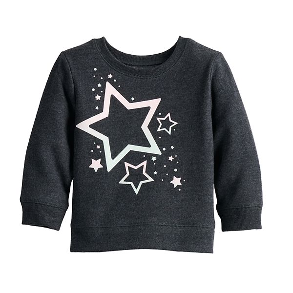 Baby Girl Jumping Beans® Fleece Sweatshirt