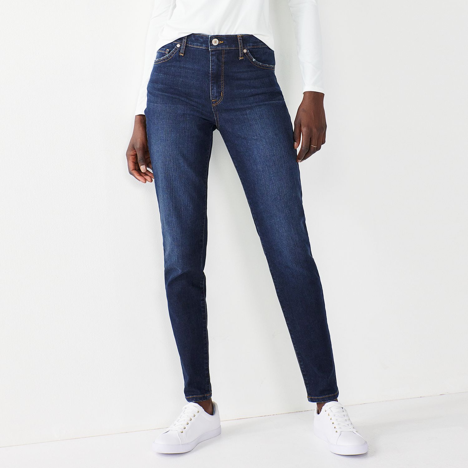 jordache high rise ankle skinny jeans