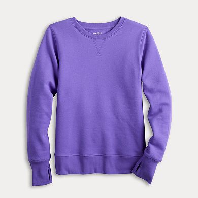 Petite Tek Gear® Ultrasoft Fleece Crewneck Sweatshirt