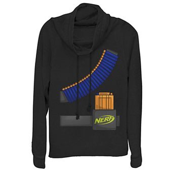 Juniors' Nerf Tactical Cowlneck Graphic Lightweight Long Sleeve