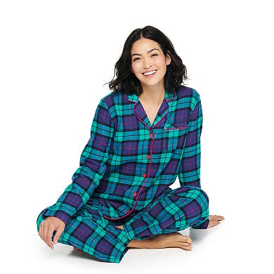 Women's Sonoma Goods For Life® Flannel Pajama Shirt & Pajama Pants Set
