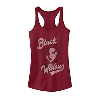 Juniors' Marvel Black Widow Movie Retro Style Portrait Tank Top