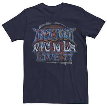 Men's Trendy Live 77 Vintage Rock Tour Tee