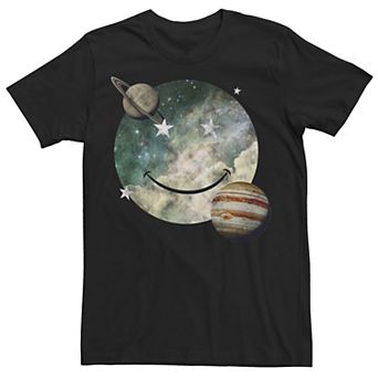 Men's Trendy Galactic Smiley Face Tee