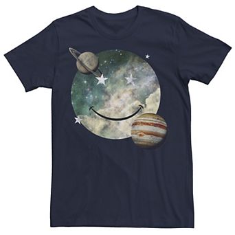 Men's Trendy Galactic Smiley Face Tee