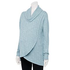 Kohl’s Maternity V Neck Sweater Size XL Heather Gray 