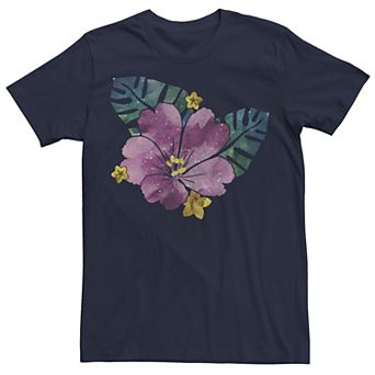 Men's Trendy Watercolor Flower Tee