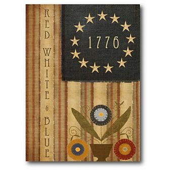 Courtside Market 1776 Country Flag Canvas Wall Art