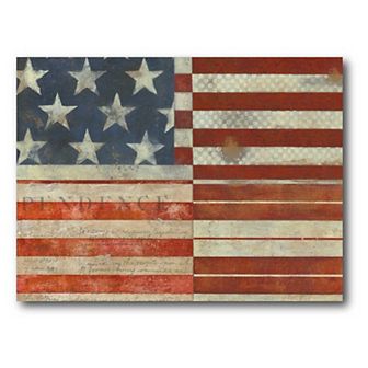 Courtside Market Flag Of Independence Canvas Wall Art