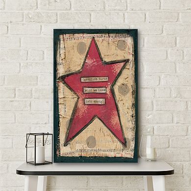 Courtside Market Gratitude Star Canvas Wall Art