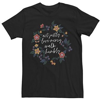 Men's Trendy Micah Verse Floral Tee