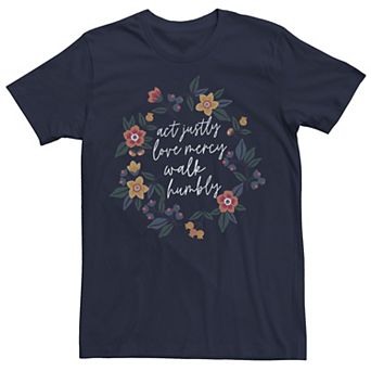 Men's Trendy Micah Verse Floral Tee