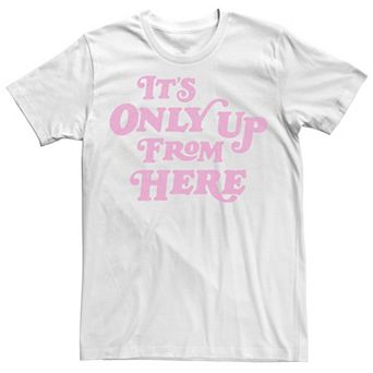 Men's Trendy Only Up Text Tee