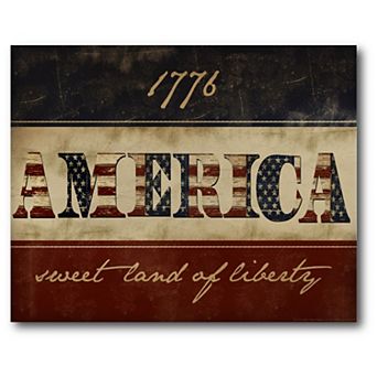 Courtside Market 1776 America Canvas Wall Art