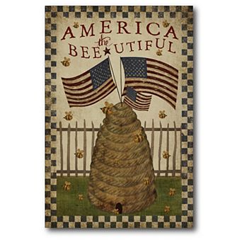 Courtside Market America The Beautiful Beehive Canvas Wall Art