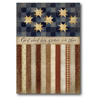Courtside Market Patriotic Quilted Canvas Wall Art