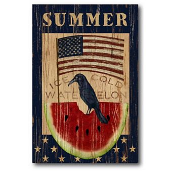 Courtside Market Summer Watermelon Canvas Wall Art