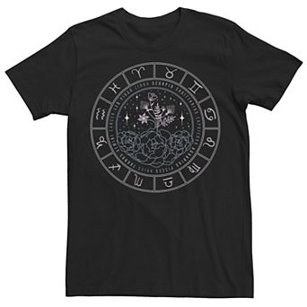 Men's Trendy Zodiac Floral Calendar Tee