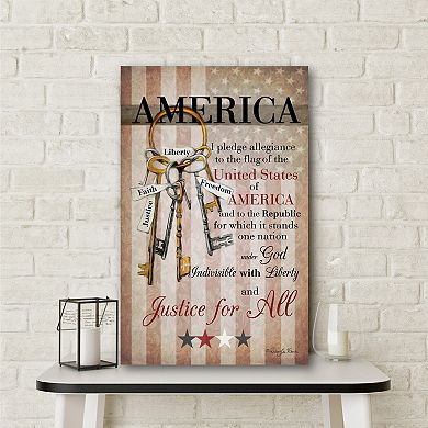 COURTSIDE MARKET The Keys To Freedom Canvas Wall Art