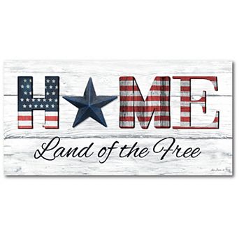 COURTSIDE MARKET Land Of The Free Canvas Wall Art