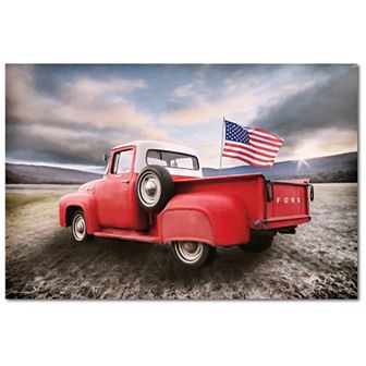 COURTSIDE MARKET American Made Truck Canvas Wall Art