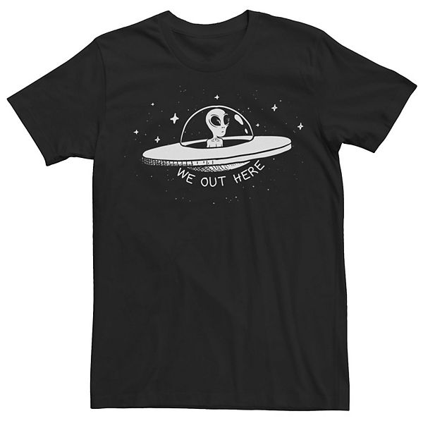 Men's We Out Here Flying Saucer Stamp Tee