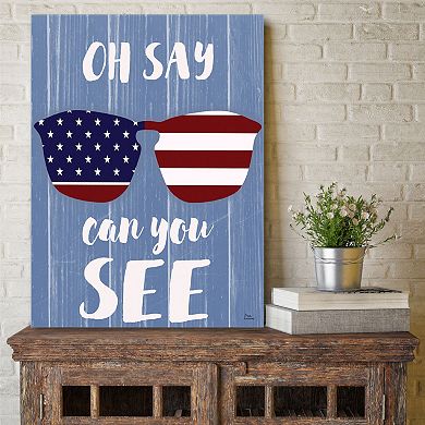 Courtside Market National Anthem Canvas Wall Art