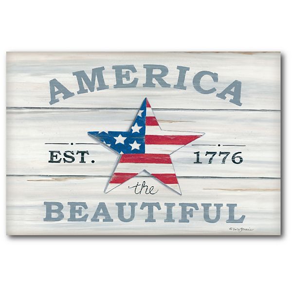 Courtside Market America the Beautiful Canvas Wall Art