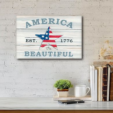 Courtside Market America the Beautiful Canvas Wall Art