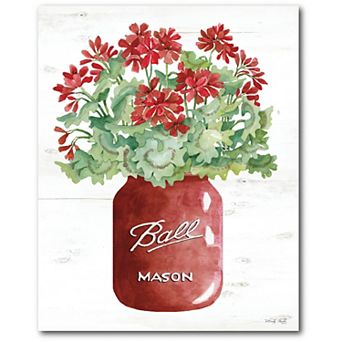 Courtside Market Red Mason Canvas Wall Art