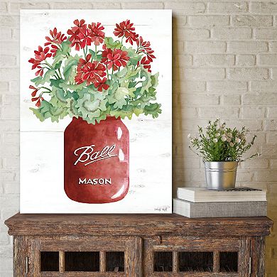 Courtside Market Red Mason Canvas Wall Art