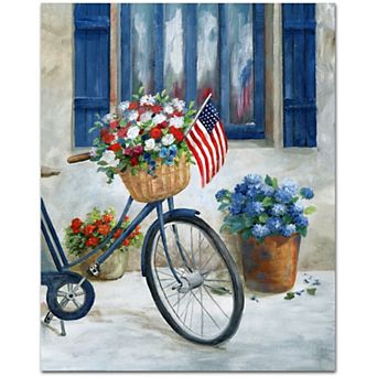 Courtside Market Patriot Bike II Canvas Wall Art