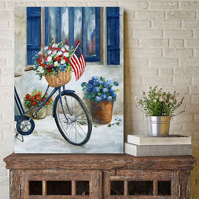 Courtside Market Patriot Bike II Canvas Wall Art