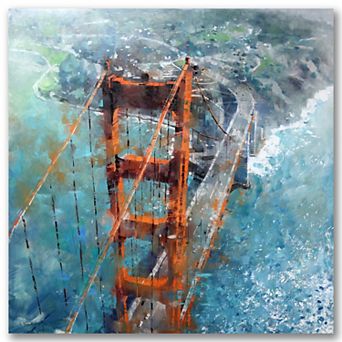 COURTSIDE MARKET Over Golden Gate Canvas Wall Art