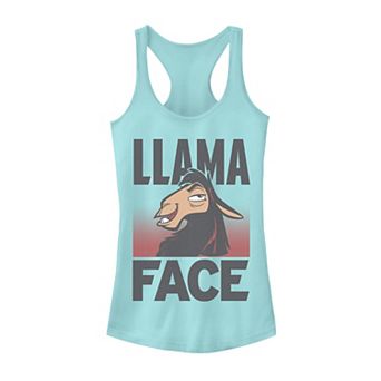 Disney's The Emperor's New Groove Juniors' Kuzco Llama Face Tank Top